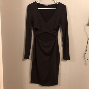 Black SheIn cut out dress never worn!!